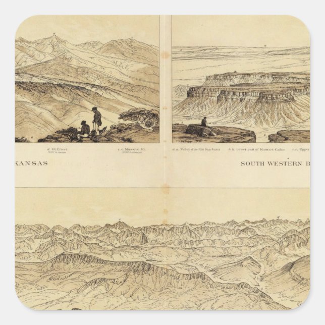 Adesivo Quadrado Visualizações Panorâmicas (Frente)