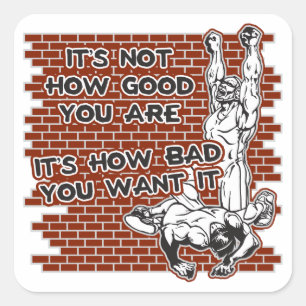 Adesivo Quadrado Vitória da luta