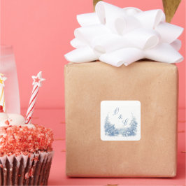 Adesivo Quadrado Vitoriano Poussiéreux Azul Crista Barroca