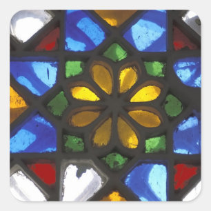 Adesivo Quadrado Vitral dentro do National