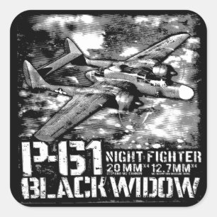Adesivo Quadrado Viúva Preta P-61