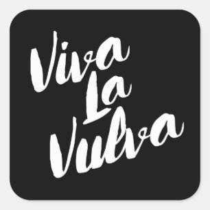Adesivo Quadrado Viva La V