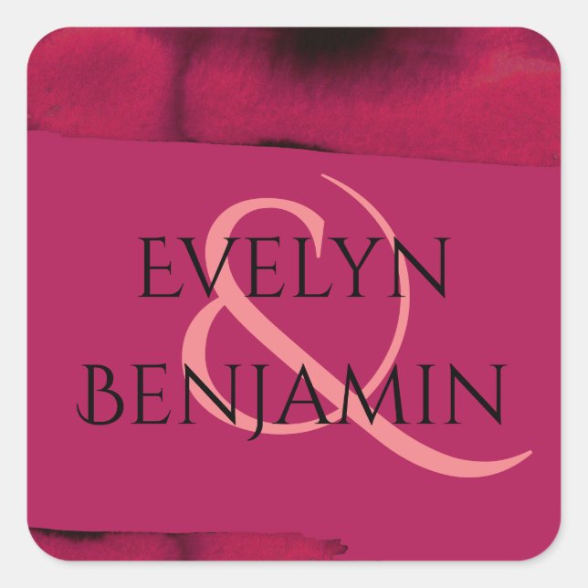 Adesivo Quadrado Viva Magenta Modern (Frente)