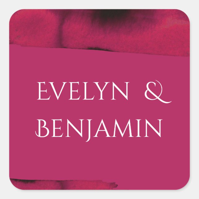 Adesivo Quadrado Viva Magenta Modern (Frente)