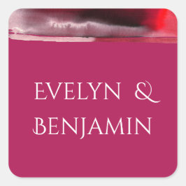 Adesivo Quadrado Viva Magenta Modern