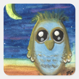 Adesivo Quadrado Vivendo à Lua
