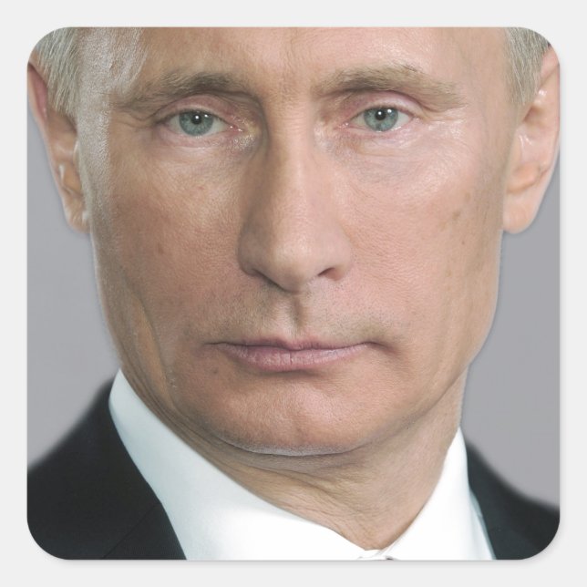 Adesivo Quadrado Vladimir Putin Gear (Frente)