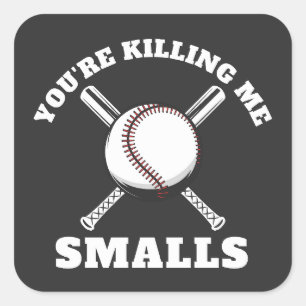 Adesivo Quadrado Você Está Me Matando Smalls Beisebol