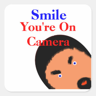 Adesivo Quadrado Você Está Sendo Observado!