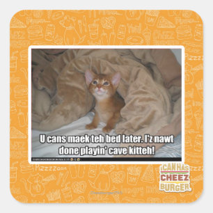 Adesivo Quadrado Você pode dormir mais tarde.