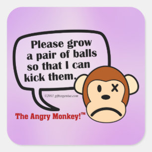 Adesivo Quadrado Você precisa de crescer algumas bolas