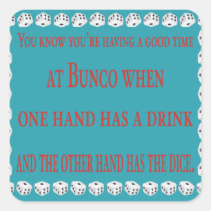 Adesivo Quadrado você sabe que está se divertindo