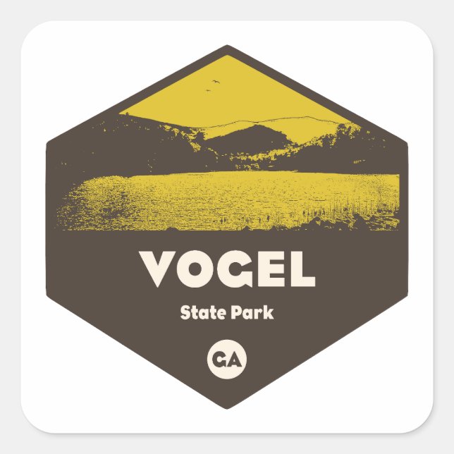 Adesivo Quadrado Vogel State Park Georgia (Frente)