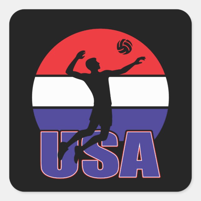 Adesivo Quadrado Voleibol (Frente)
