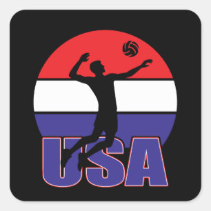 Adesivo Quadrado Voleibol