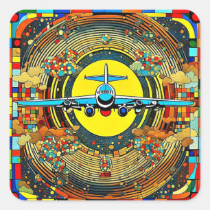 Adesivo Quadrado Volo 15