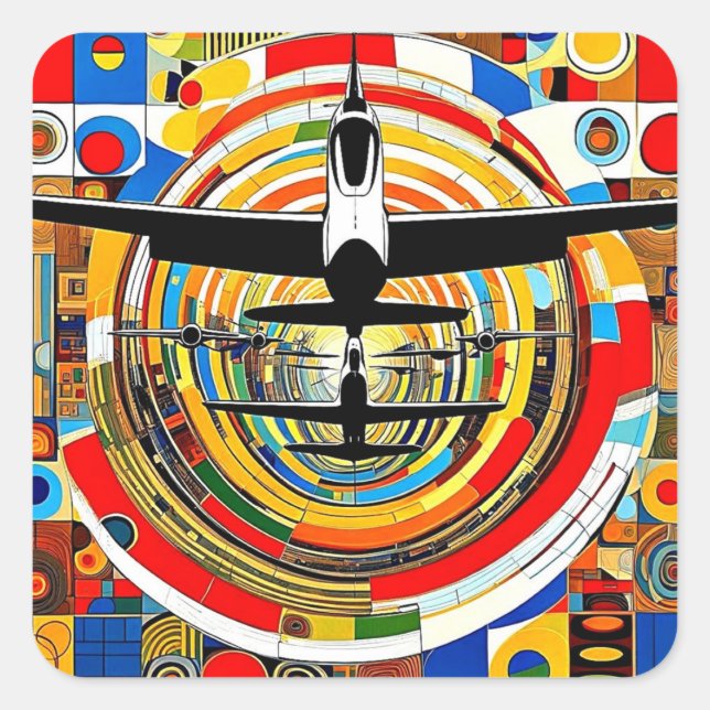 Adesivo Quadrado Volo 7 (Frente)