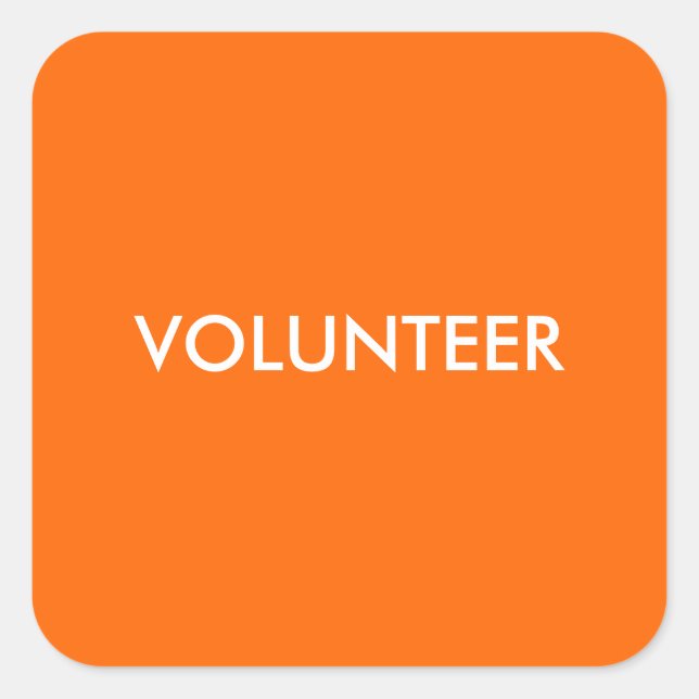 ADESIVO QUADRADO VOLUNTÁRIO (Frente)