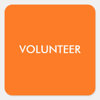 ADESIVO QUADRADO VOLUNTÁRIO