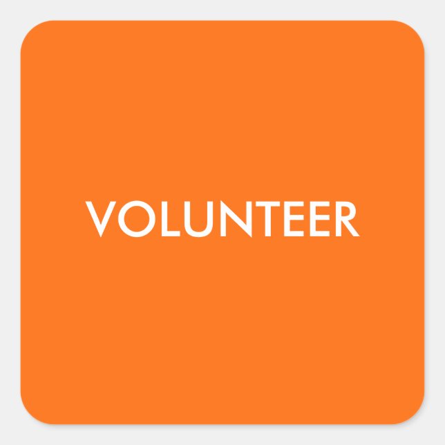 ADESIVO QUADRADO VOLUNTÁRIO (Frente)