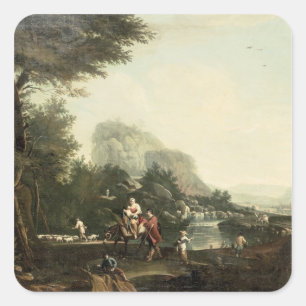 Adesivo Quadrado Vôo em Egipto