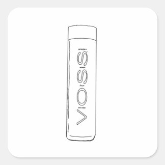 Adesivo Quadrado Voss Water Sticker