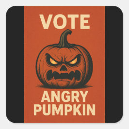 Adesivo Quadrado Votando Pumpkin Stickers
