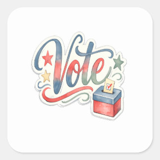 Adesivo Quadrado Votar