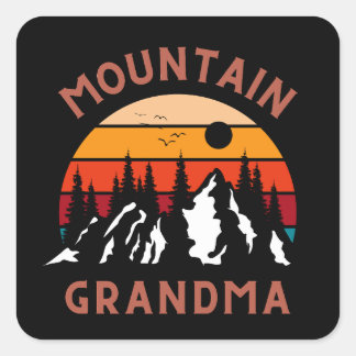 Adesivo Quadrado Vovó das Montanhas