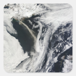 Adesivo Quadrado Vulcão do kull do ½ do ¿ Â do ½ s Eyjafjallaj