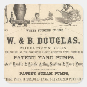 Adesivo Quadrado W e B Douglas