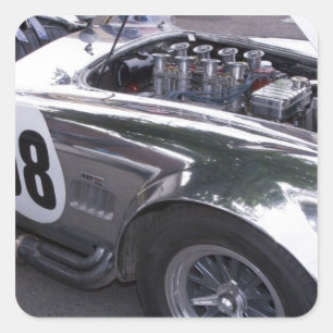 Adesivo Quadrado WA, Seattle, automóvel americano clássico. 2