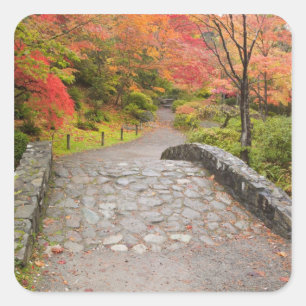 Adesivo Quadrado WA, Seattle, Washington Park Arboretum,