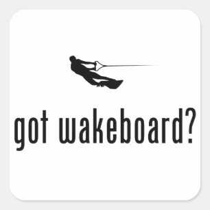 Adesivo Quadrado Wakeboarding