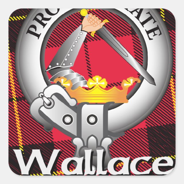 Adesivo Quadrado Wallace Clan (Frente)