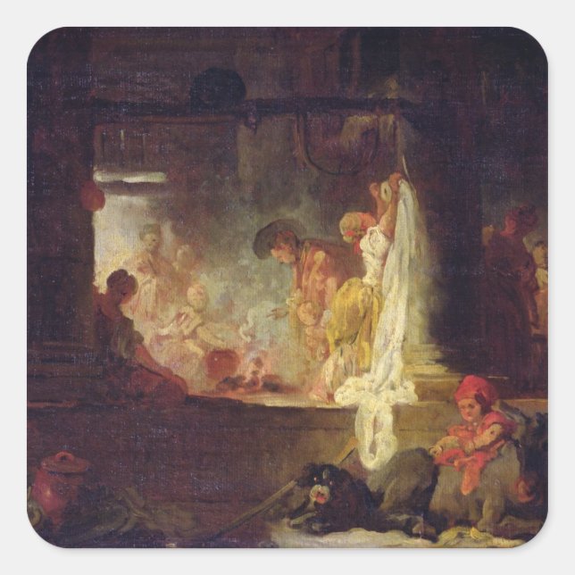 Adesivo Quadrado WasherWomen, c.1759 (Frente)