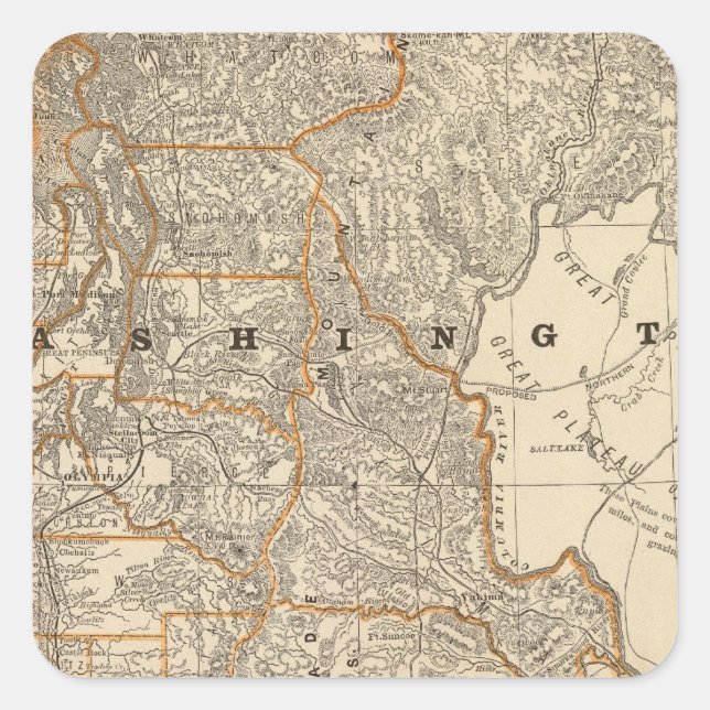 Adesivo Quadrado Washington 2 (Frente)