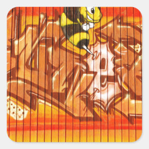 Adesivo Quadrado Wasp Grafite Wall