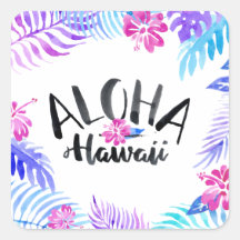 Watercolor Aloha Hawaii Tropical | Vinheta