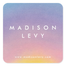 Watercolor Sunrise Nome Personalizado do Ombre Imp