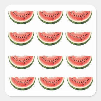 Adesivo Quadrado Watermelon Slice 