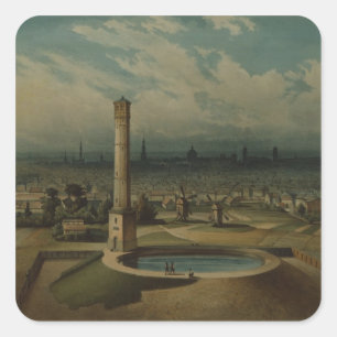 Adesivo Quadrado Waterworks de Berlim, c.1860