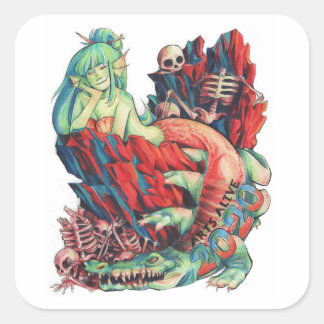 Adesivo Quadrado WCHS Arts Alive 2020 Sticker