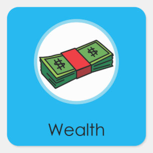Adesivo Quadrado Wealth Doljabi Doljanchi Dol aniversário coreano