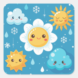Adesivo Quadrado Weather Wonders