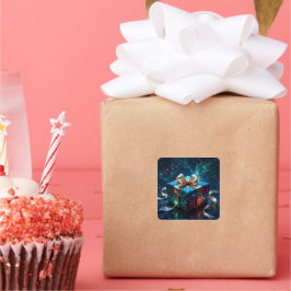 Adesivo Quadrado „Weihnachtliche Harmonie“