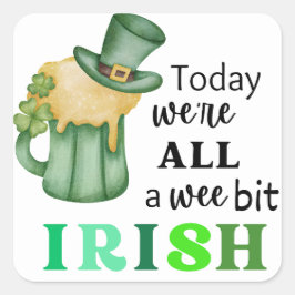 Adesivo Quadrado Weit Bit Irish Square Stickers