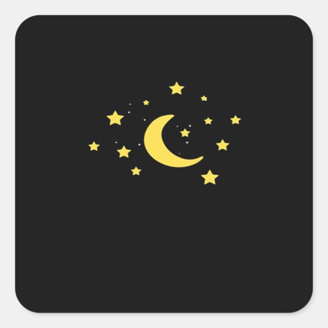 Adesivo Quadrado Whimsigoth Night Sky Sun Moon Witchy (Frente)