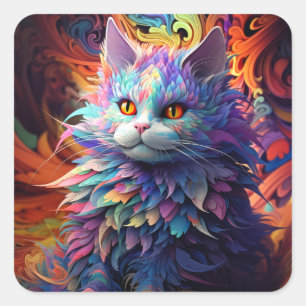 Adesivo Quadrado Whisker Wonder