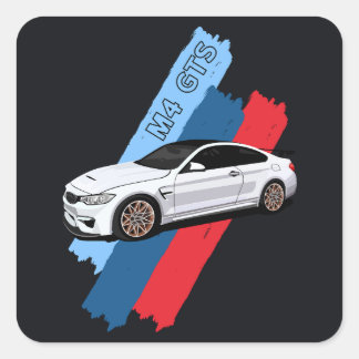 Adesivo Quadrado White Track Beast Performance Racing Stripes